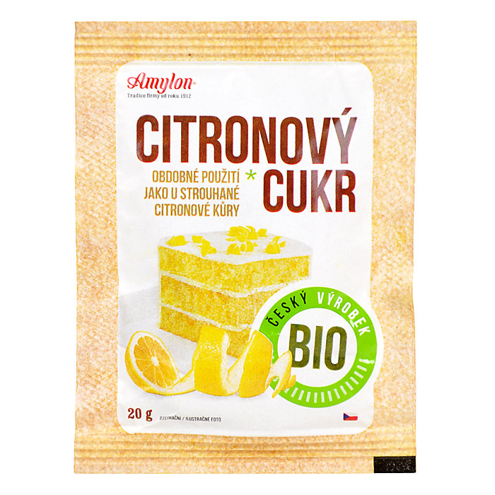 Cukor citrónový AMYLON 20g, BIO