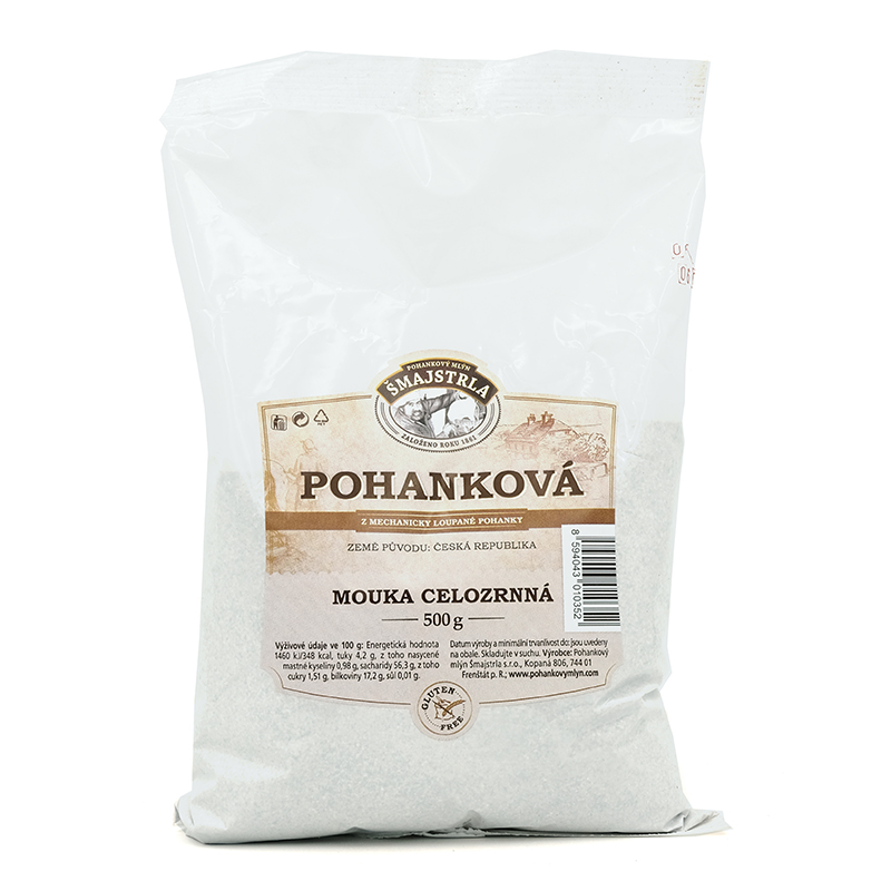 Múka pohánková celozrnná 500g