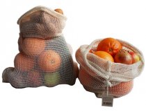Sieťové vrecko z biobavlny na ovocie a zeleninu Veľkosť M