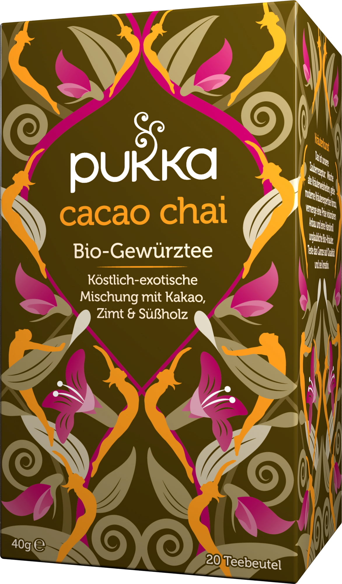 Čaj CACAO CHAI Pukka 40g BIO