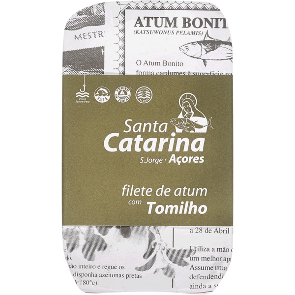 Filety tuniaka v olivovom oleji s tymiánom SANTA CATARINA 120g