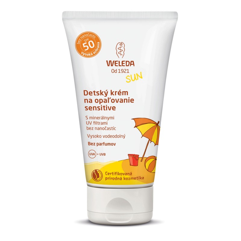  Detský krém na opaľovanie SPF 50 Sensitive 50ml Weleda