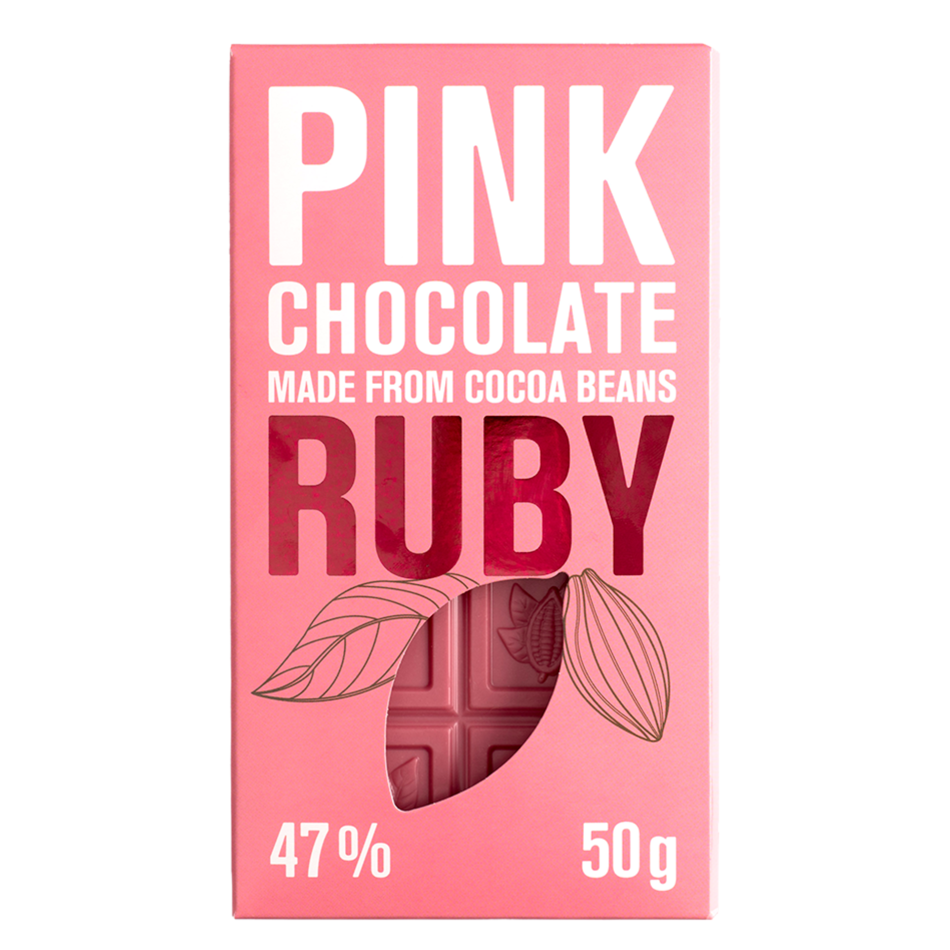Čokoláda ružová Ruby 50g