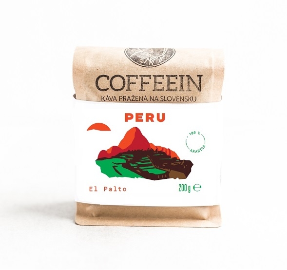 Zrnková káva pražená na Slovensku: Peru El Palto 200 g 