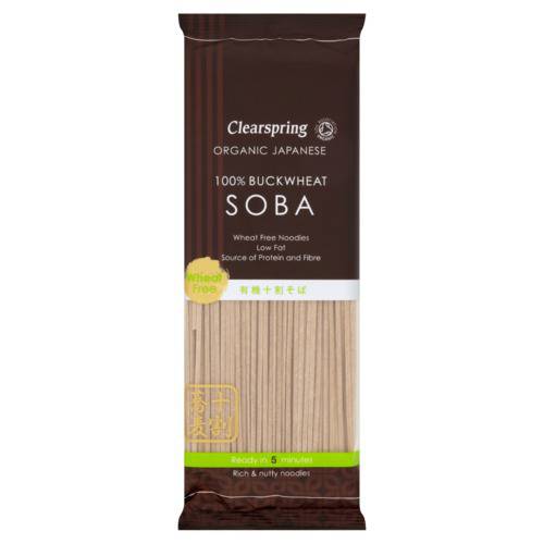 Soba cestoviny celopohánkové 200g Clearspring, BIO