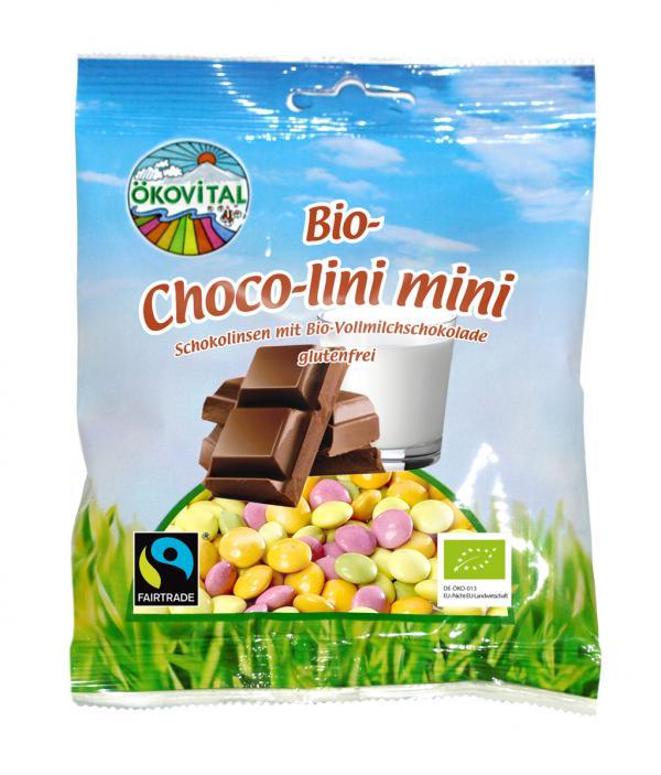 Mini lentilky čokoládové 100g, Ökovital, BIO