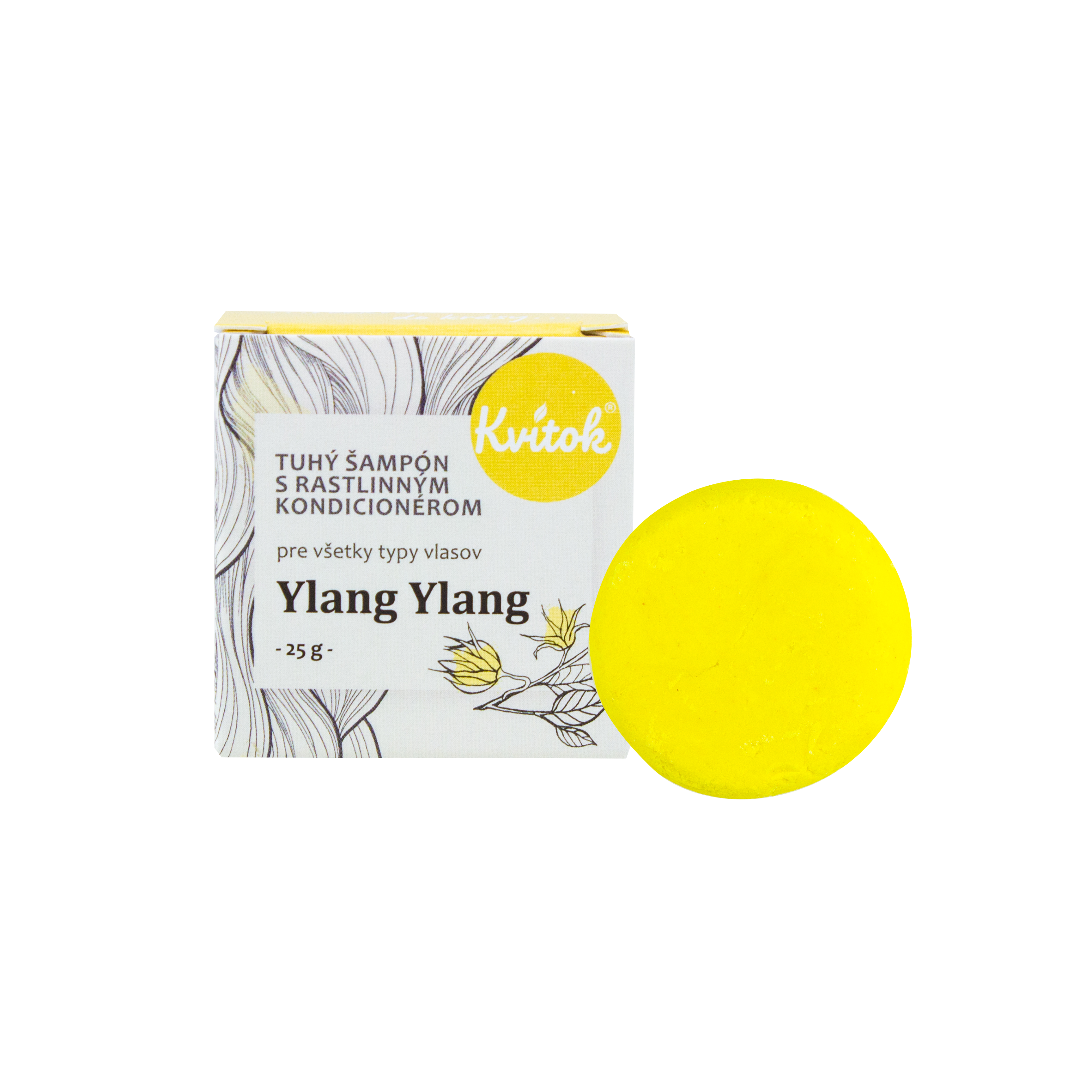 Tuhý šampón pre Svetlé vlasy Ylang Ylang 25g Kvitok