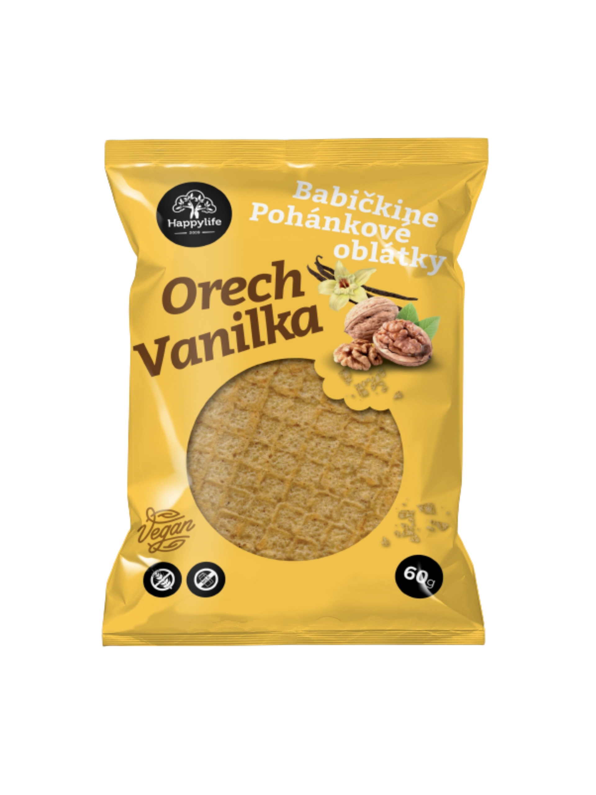 Babičkine oblátky Orech/vanilka 60g, BIO