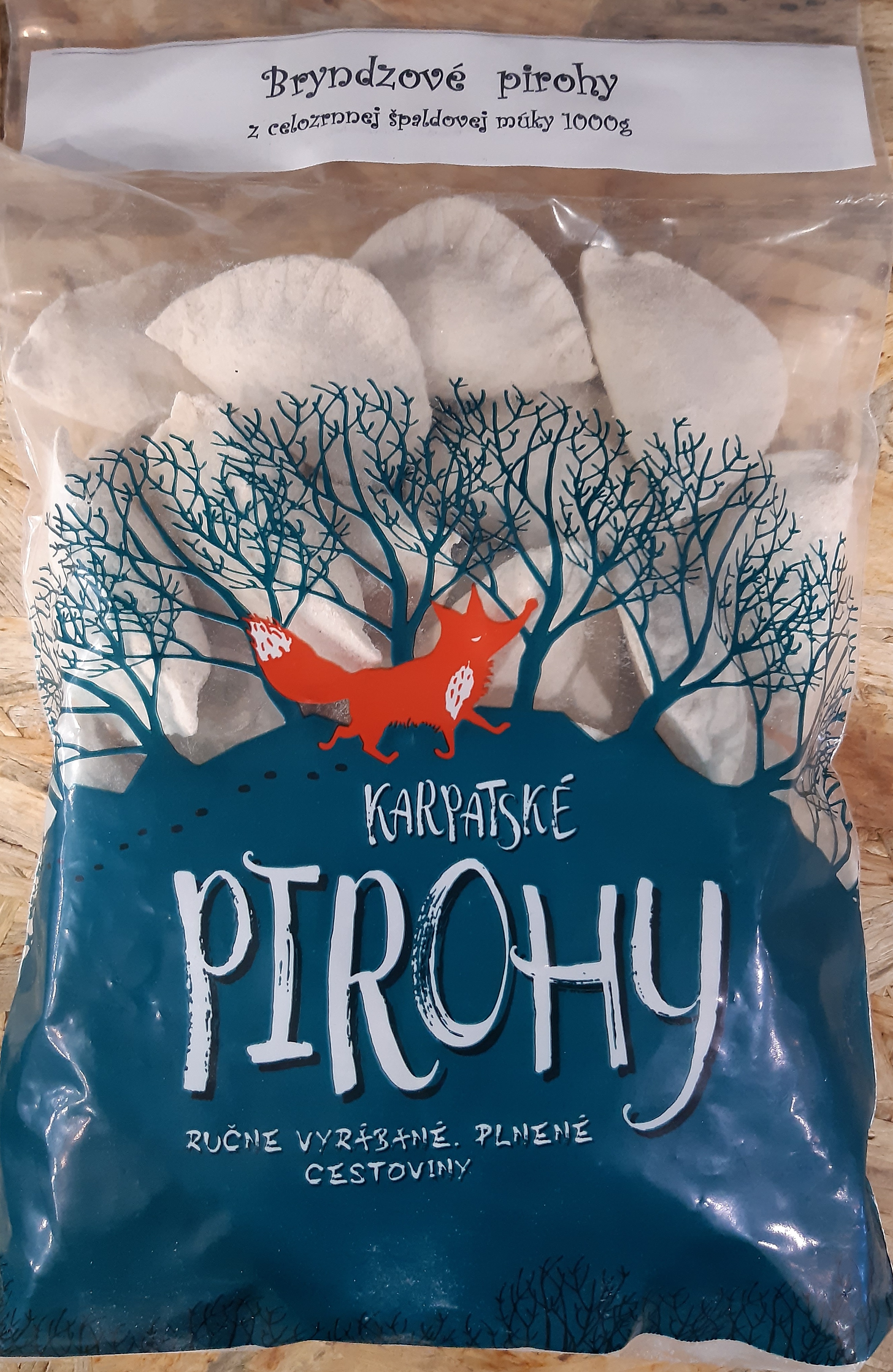 Bryndzové pirohy z celozrnnej múky 1000g Karpatské pir