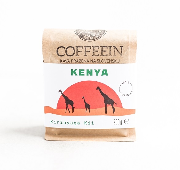 Zrnková káva pražená na Slovensku: Kenya Kirinyaga Kii 200 g