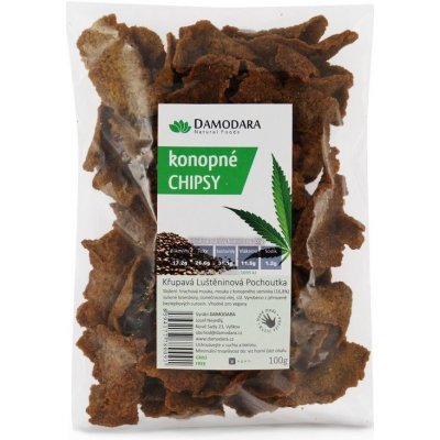 Konopné chipsy 100g, Damodara