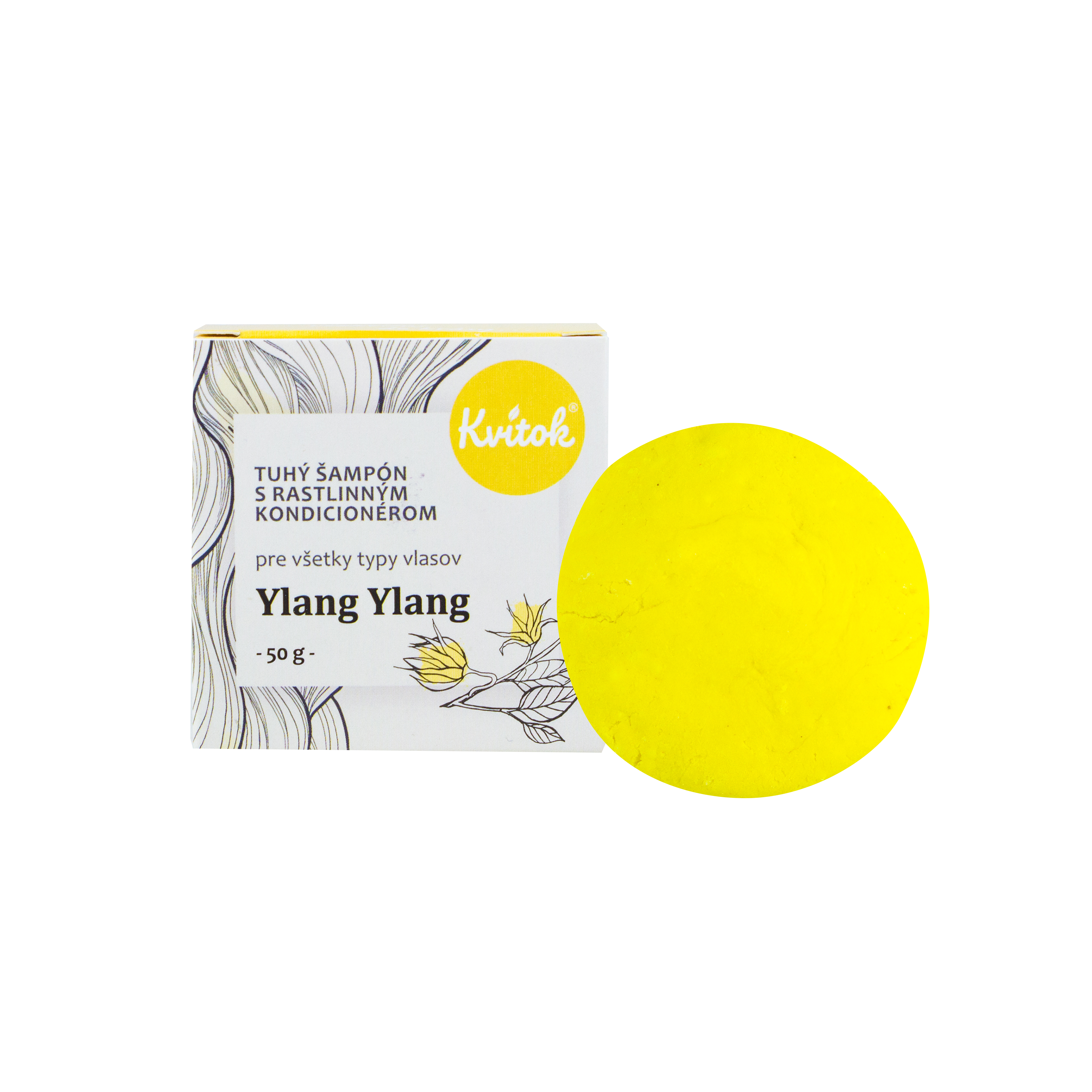 Tuhý šampón Ylang ylang 50g Kvitok