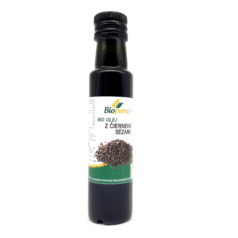 Olej z čierneho sézamu 100ml, Biopurus, BIO