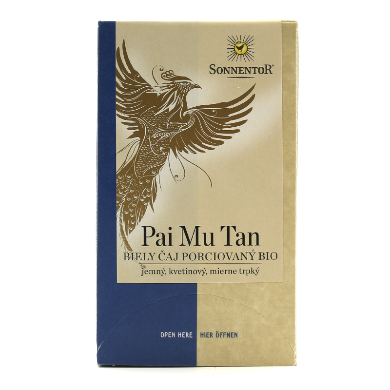Biely čaj Pai Mu Tan 18g Sonnentor, BIO