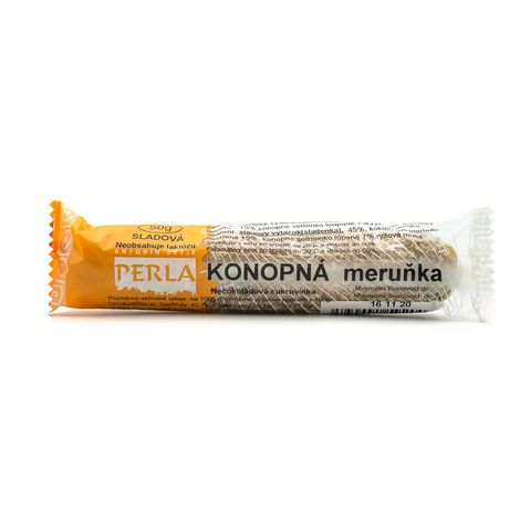 Tyčinka konopná-marhuľová 50g, bezlepková 