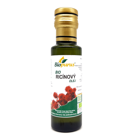 Ricínový olej BIO 100 ml - jedlý, Biopurus