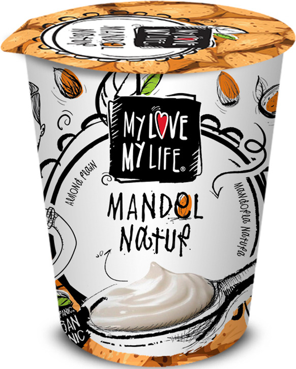 Vegánsky jogurt Mandľa BIO 400g MyLoveMyLife