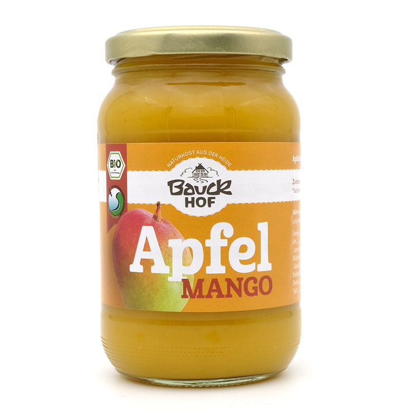 Ovocné pyré jablko-mango 360g Bauckhof, BIO