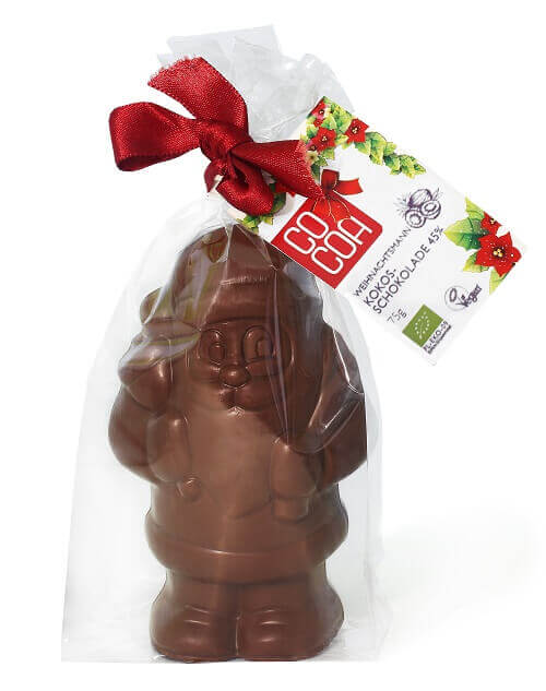 bio Mikuláš v mandľovej čokoláde 75g VEGAN