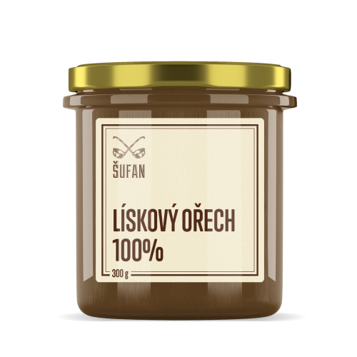Lieskovcové 100% maslo 330g ŠUFAN
