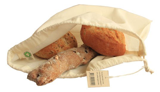 Vrecko na chlieb z biobavlny veľkosť L