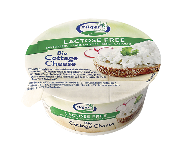 Cottage cheese bez laktózy 150g BIO Zuger