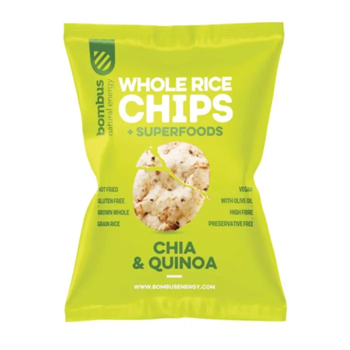 Chipsy ryžové Chia/Quinoa 60g Bombus