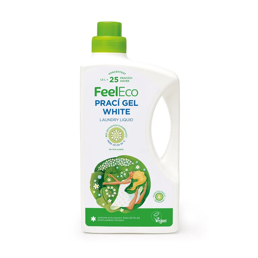 Prací gél na biele prádlo 1,5l Feel Eco